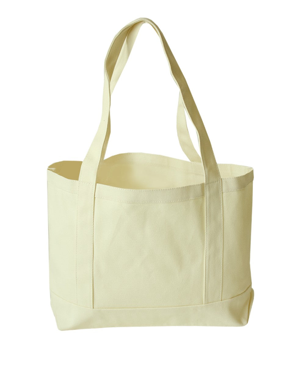 Cotton Canvas Open Boat Tote