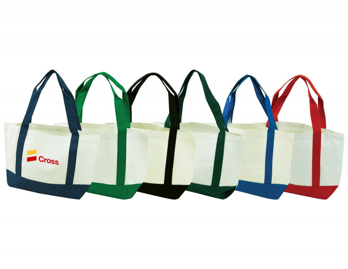 White Cotton Boat Tote
