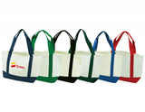 White Cotton Boat Tote