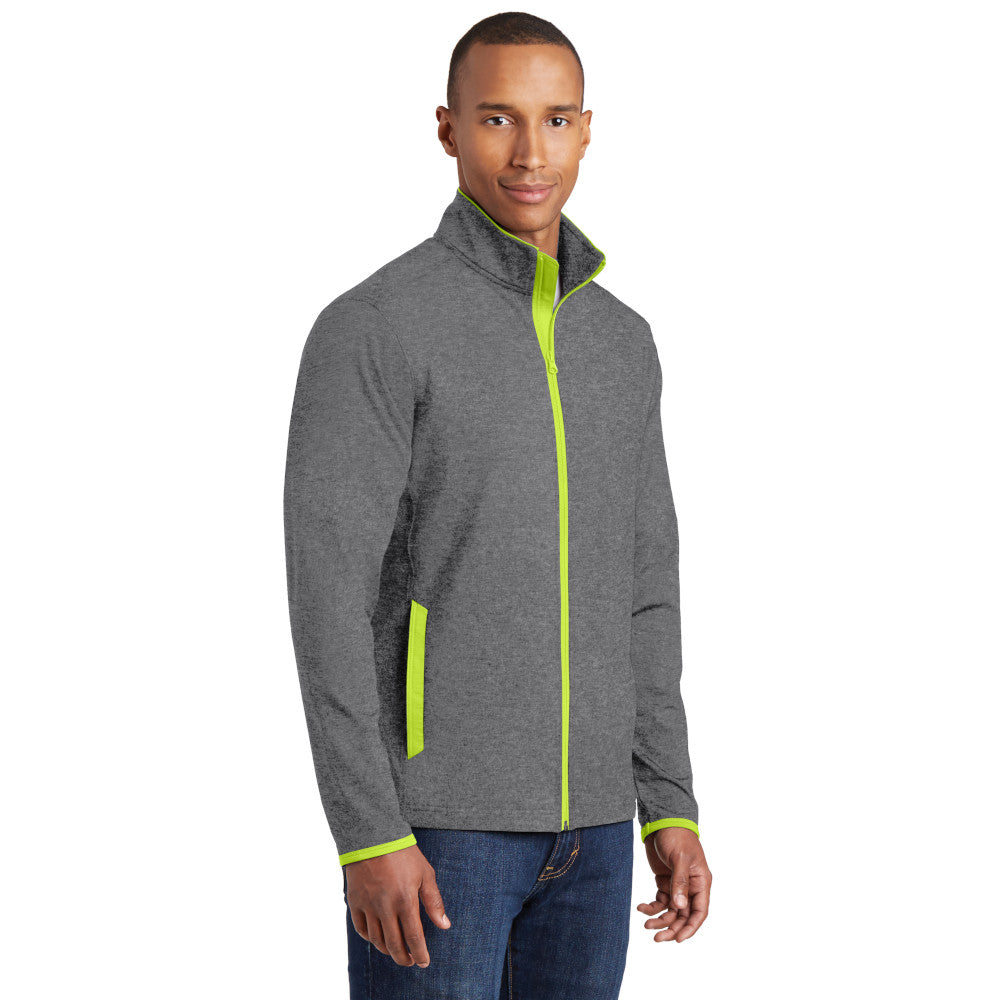 Sport-Tek® Sport-Wick® Stretch Contrast Full-Zip Jacket