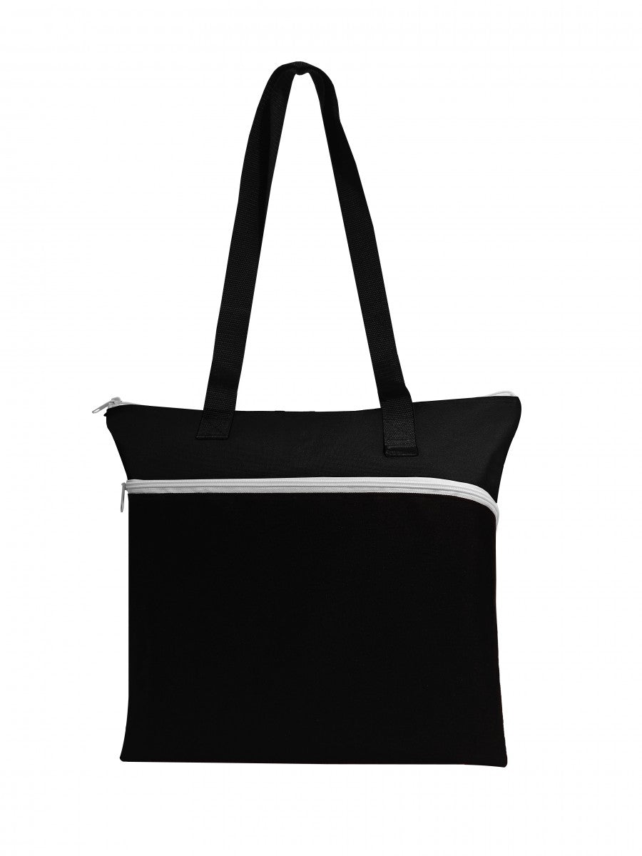 Large Front Zipper Tote