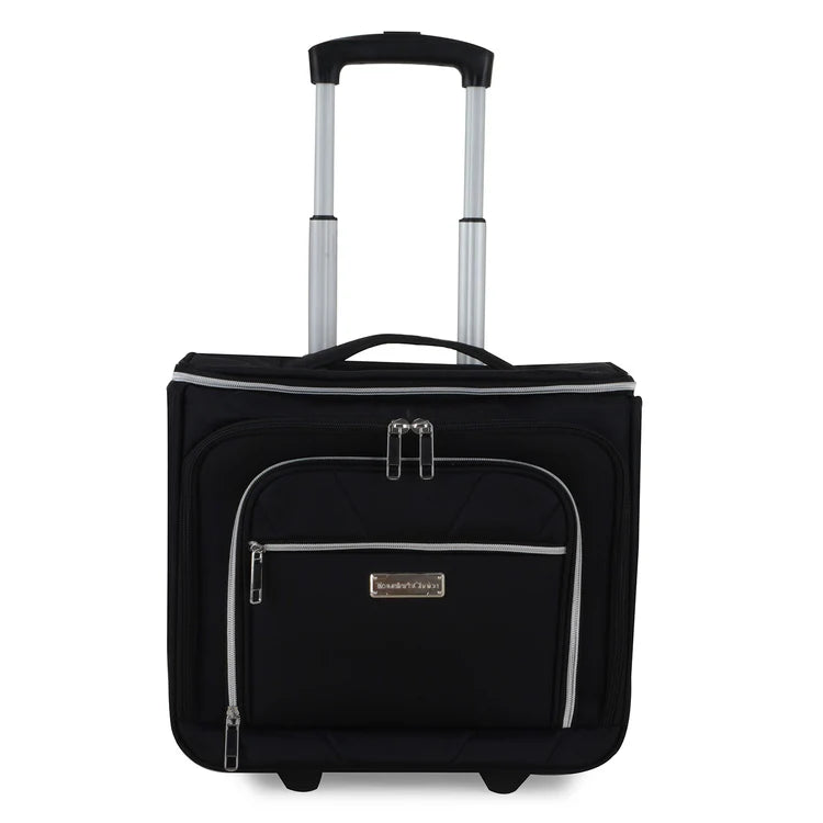 Black wheeled carry on/luggage for travel