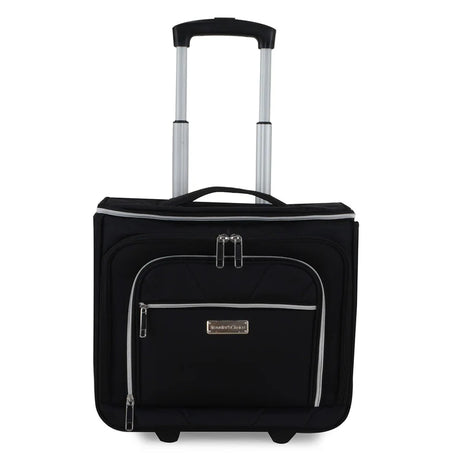 Black wheeled carry on/luggage for travel