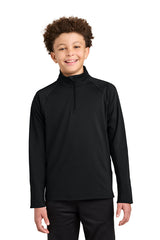 Sport-Tek® Youth Sport-Wick® Stretch 1/4-Zip Pullover