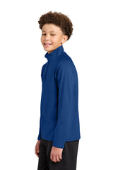 Sport-Tek® Youth Sport-Wick® Stretch 1/4-Zip Pullover