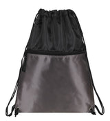 Drawcord Backpack w/ Zipper Pocket