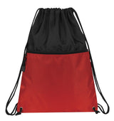 Drawcord Backpack w/ Zipper Pocket