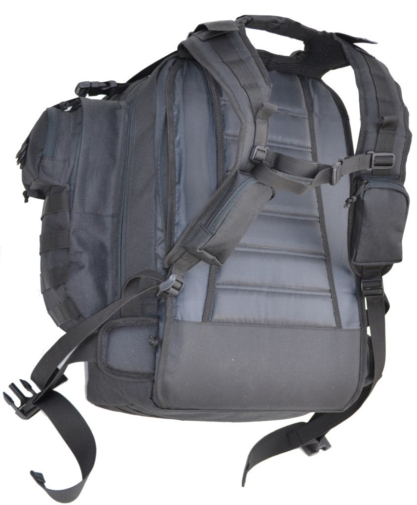 Black Tactical Gun Concealment Backpack