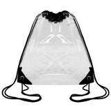 12" Clear Drawstring Pack