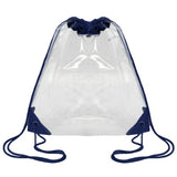 12" Clear Drawstring Pack
