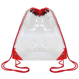 12" Clear Drawstring Pack