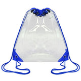 12" Clear Drawstring Pack