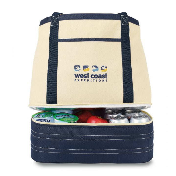 Coastal Cotton Insulated Tote Bag
