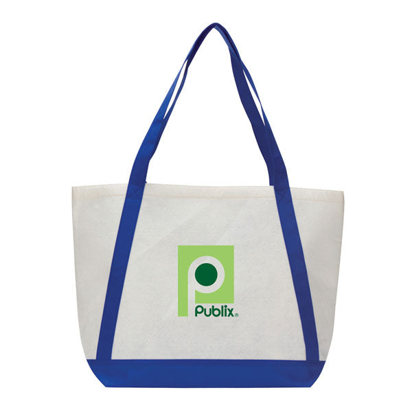 Felt Tote With Contrast Color Strap
