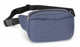 Heathered Three-Zippered Fanny Pack