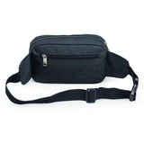 Heathered Three-Zippered Fanny Pack