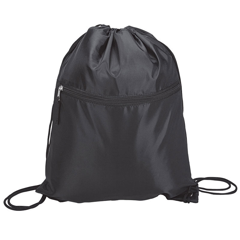 Drawstring Sports Bag With Zip Pocket