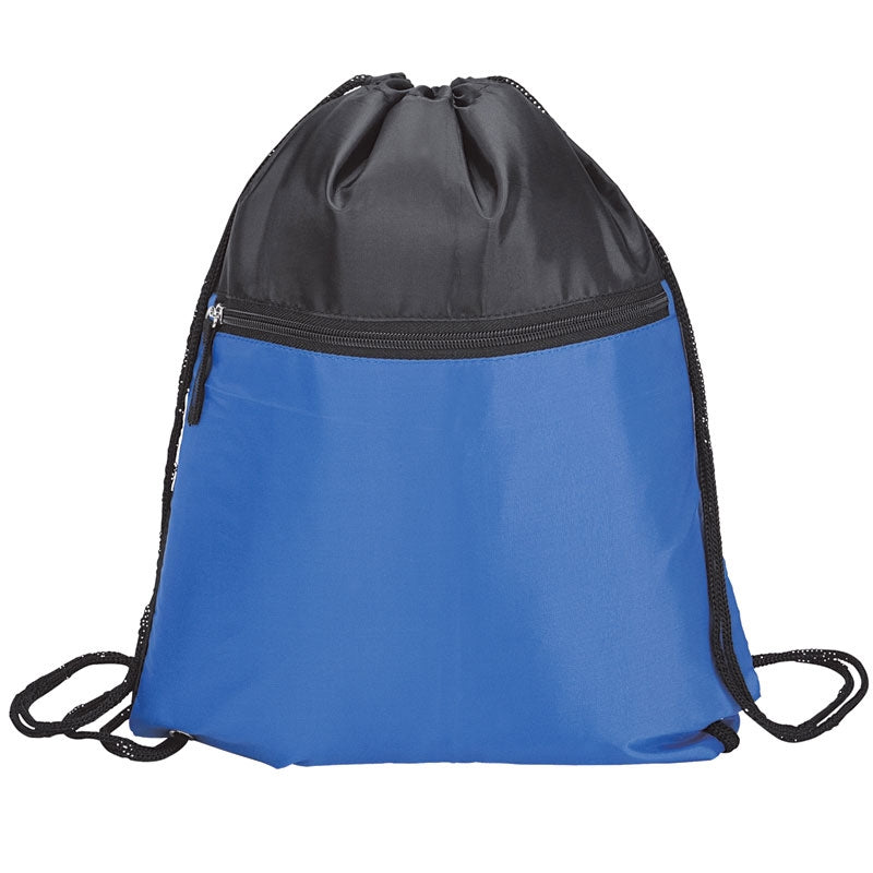 Drawstring Sports Bag With Zip Pocket