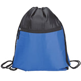 Drawstring Sports Bag With Zip Pocket