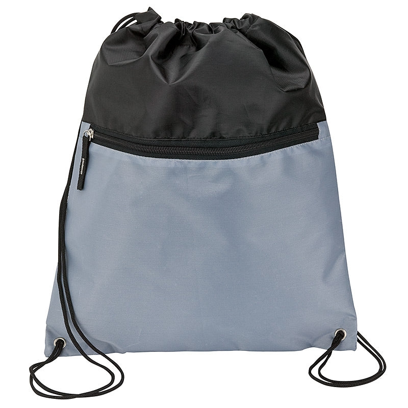 Drawstring Sports Bag With Zip Pocket