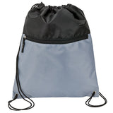 Drawstring Sports Bag With Zip Pocket