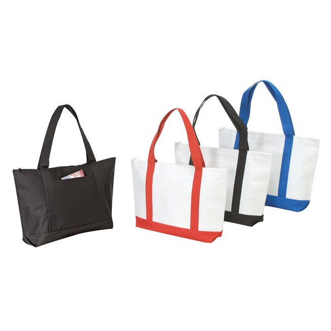 Zippered Poly Tote Bag