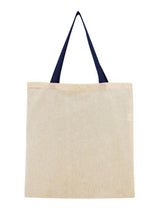 15" Contrasting Handles Tote