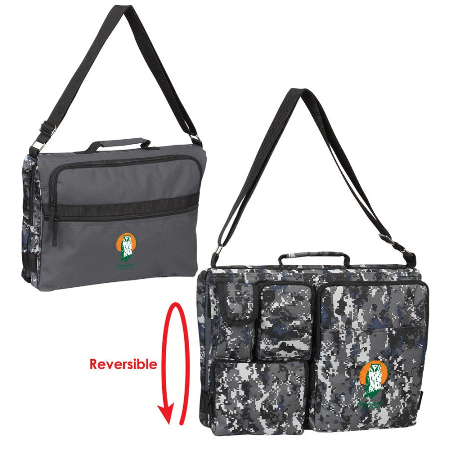 Camo Reversible Messenger Bag