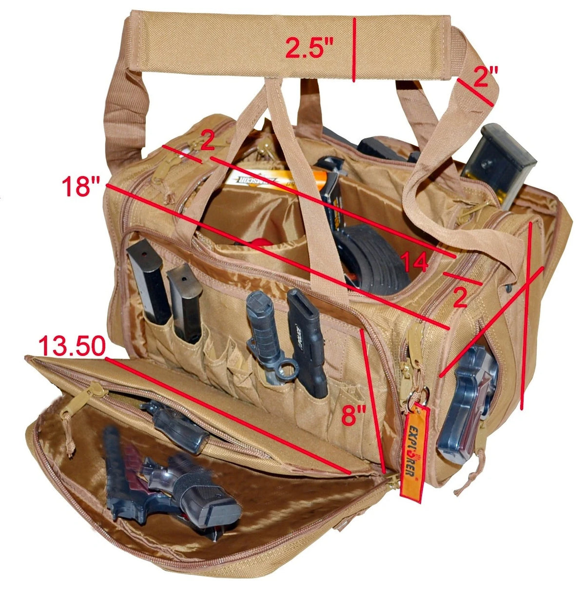 Tactical Shooting Gun Pistol Range Gear Bag
