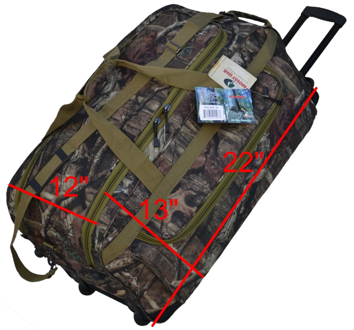22" Mossy Oak Rolling Duffel