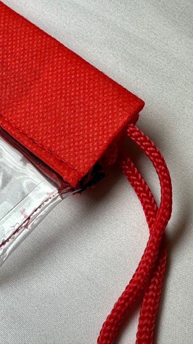 12" Clear Drawstring Pack