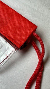 12" Clear Drawstring Pack