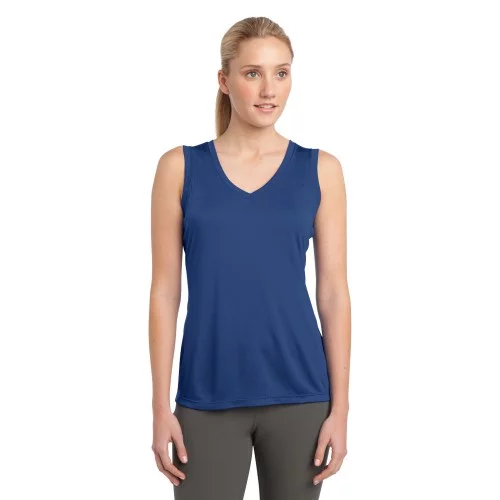 Sport-Tek LST700 Women's Fitted Very Important Tee ® Scoop Neck Ultimate  Performance V-Neck T-Shirt 