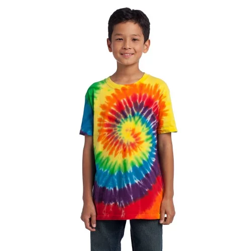 Port & Company - Tie-Dye Tee PC147, Black Galaxy Spiral / L