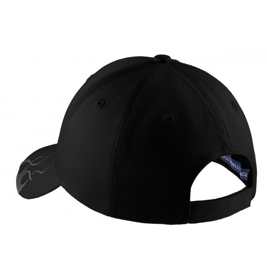 Port Authority® Racing Cap with Flames by Duffelbags.com