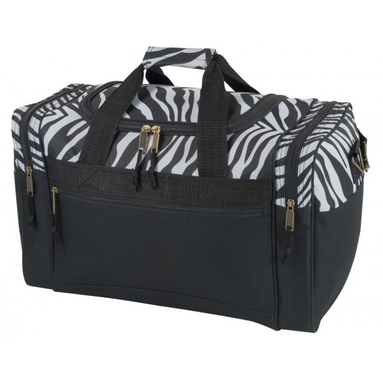 Zebra Pattern Duffel Bag by Duffelbags.com