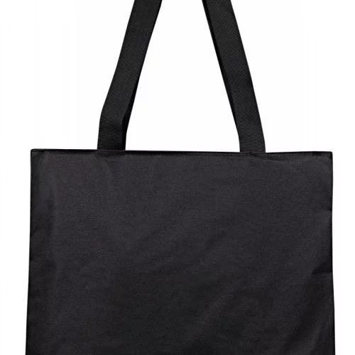 Shoulder Tote - Plain, Blank, 10oz Colored Cotton - Black - Enviro-Tote |  Custom Canvas Tote Bags - Made in USA