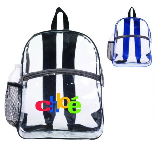 Clear Zipper Backpack by Duffelbags.com